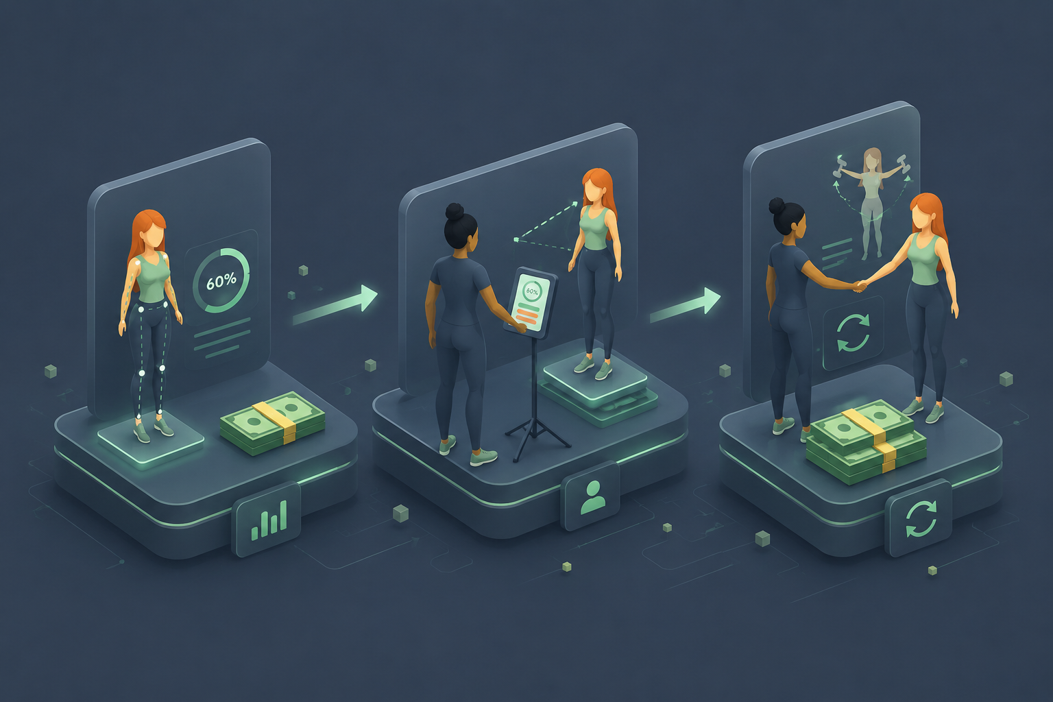 Revenue and monetization view for movement assessments